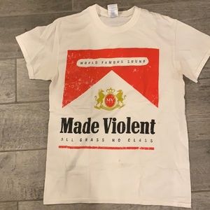 Made violent band t shirt